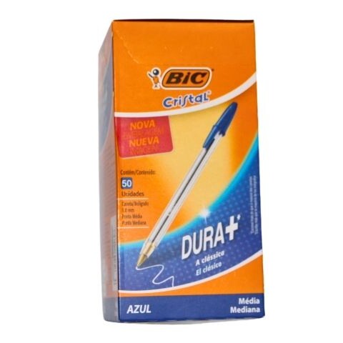 BOLIGRAFO BIC CRISTAL AZUL CAJA X 50 UNIDADES COLOR AZUL BOLIGRAFO BIC CRISTAL AZUL CAJA X 50 UNIDADES COLOR AZUL
