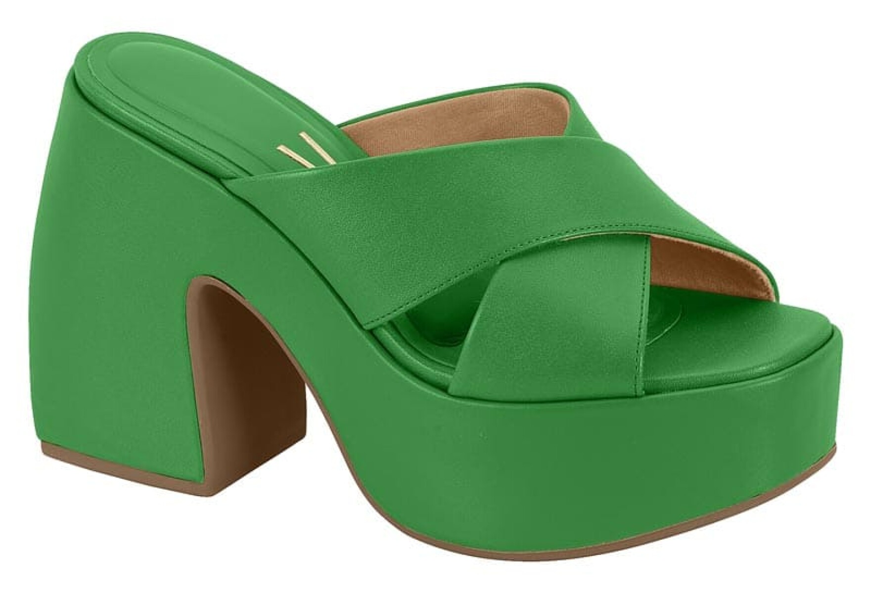 Sandalias - Vizzano - Vizzano Zueco Tiras Cruzadas c/Plataforma Ancha de Mujer - 6482.100-7286 - Verde 