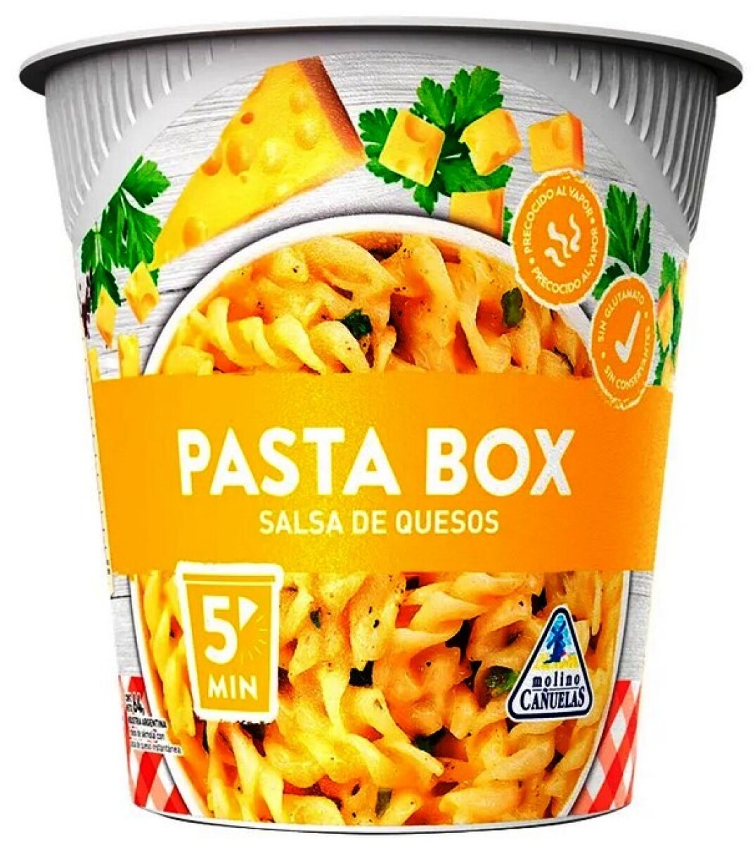 PASTA BOX C/SALSA DE QUESO VASO 64G 