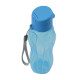 Botella caramañola plástica con tapón 600 ml CELESTE
