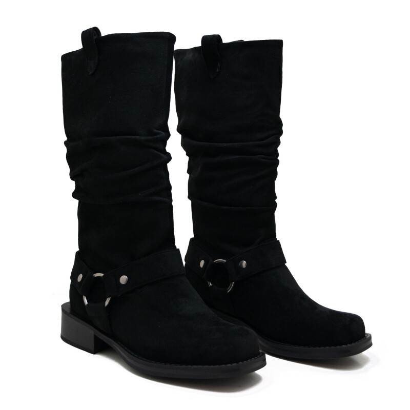 Botas Country caña alta de Mujer - HX2946-B9045 Negro