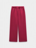 Pantalón Con Cintura Elástica Tacto Suave rojo