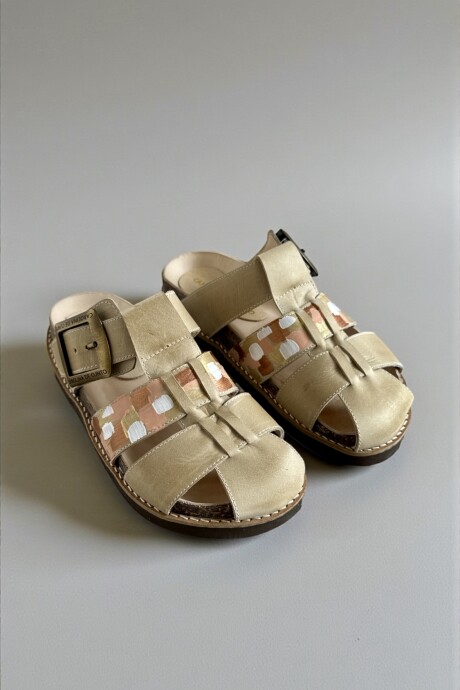 Sandalias GILI Natu Línea Ottenta Con Arte Pintado A Mano Sandalias GILI Natu Línea Ottenta Con Arte Pintado A Mano