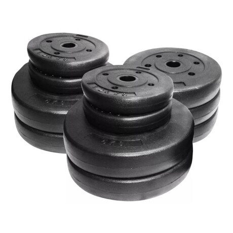 Set Barra Maciza 1.50m +30kg Discos Pesas Gimnasio 4x5KG + 4x2.5KG