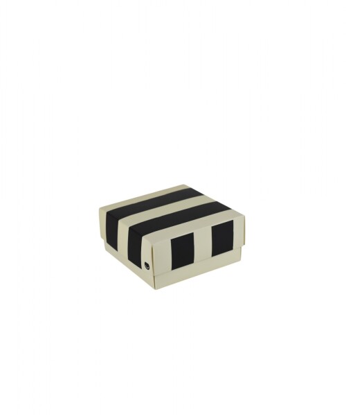 Caja fantasia laminada Caja Estilo Barras - 12x12x6 cm