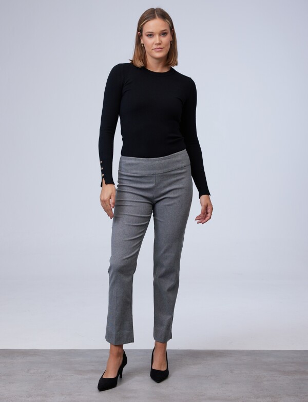 Pantalon Tweed NEGRO/GRIS