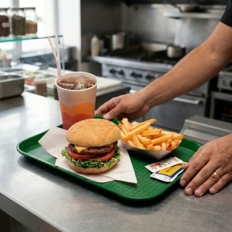 Bandeja de Plastico Verde 35 x 45 cm Bandeja de Plastico Verde 35 x 45 cm