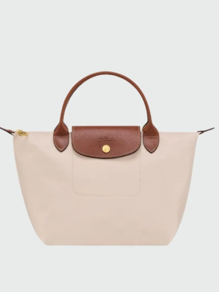 Longchamp - Le Pliage Original Bolso con Asa Superior S Marfil