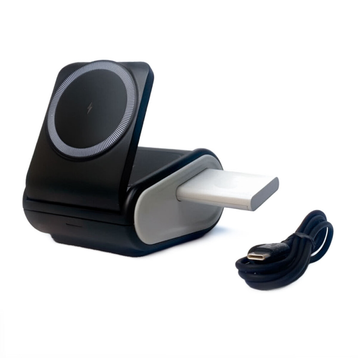 ACCESORIO INTERIOR - CARGADOR MAGNETICO TELEFONO CELULAR 4 EN 1 - 