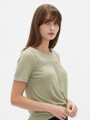 Remera Lomilla Verde Grisaceo