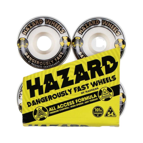 Ruedas Hazard Melt Down Radial 101A 54 mm Blanco/Negro