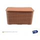 Caja Cesto Canasto Organizador Rattan 40lts Tapa - Grande-m Caja Cesto Canasto Organizador Rattan 40lts Tapa - Grande-m