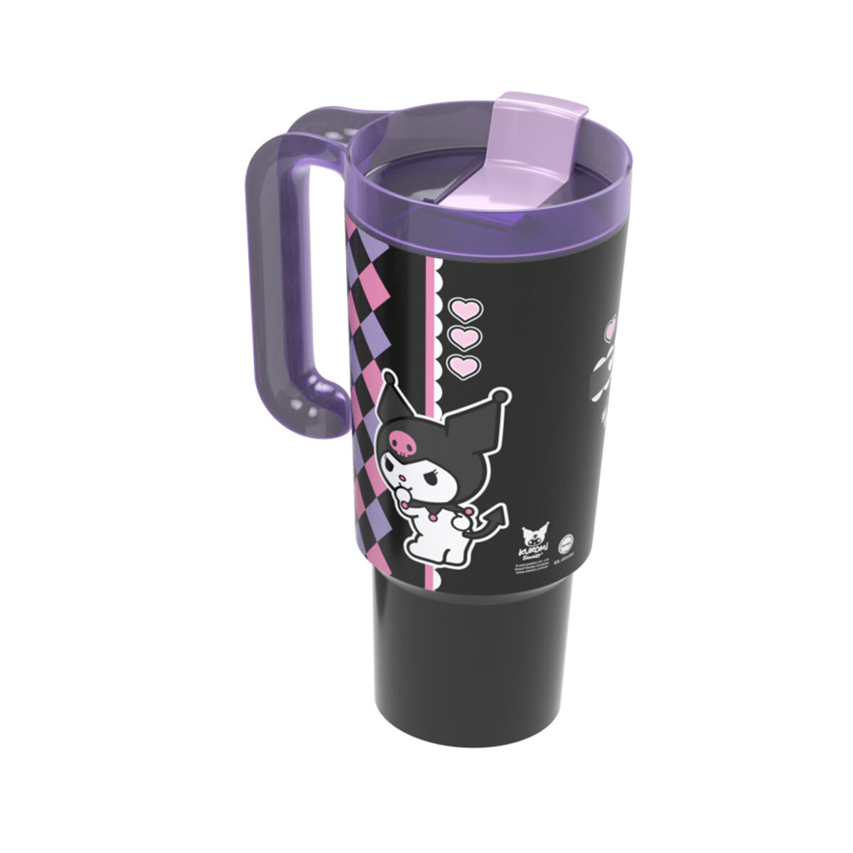 Vaso Jarra de Plástico Kuromi 650 ml 