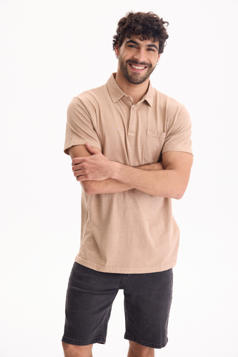 Remera Polo Horizon Beige