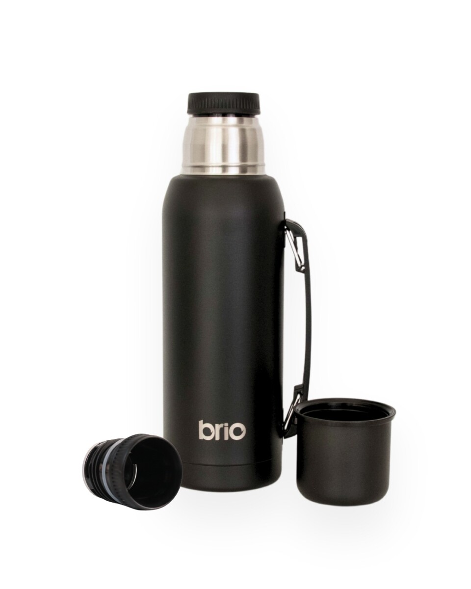 Termo 1 Litro Acero Inox brio Con Pico Cebador - Negro 