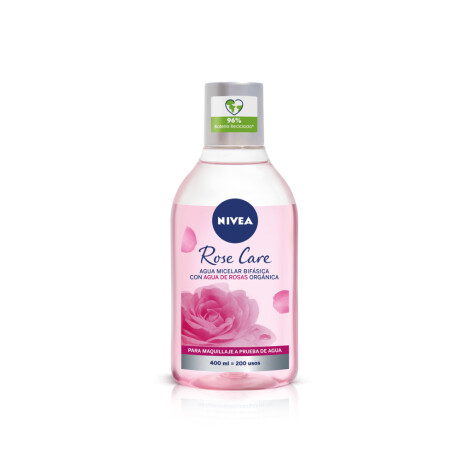Agua Micelar Nivea Rose Care Bifásica 400ml Agua Micelar Nivea Rose Care Bifásica 400ml