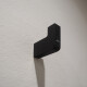 PERCHA METALICA DE BAÑO EN COLOR NEGRO ACABADO MATE NEGRO