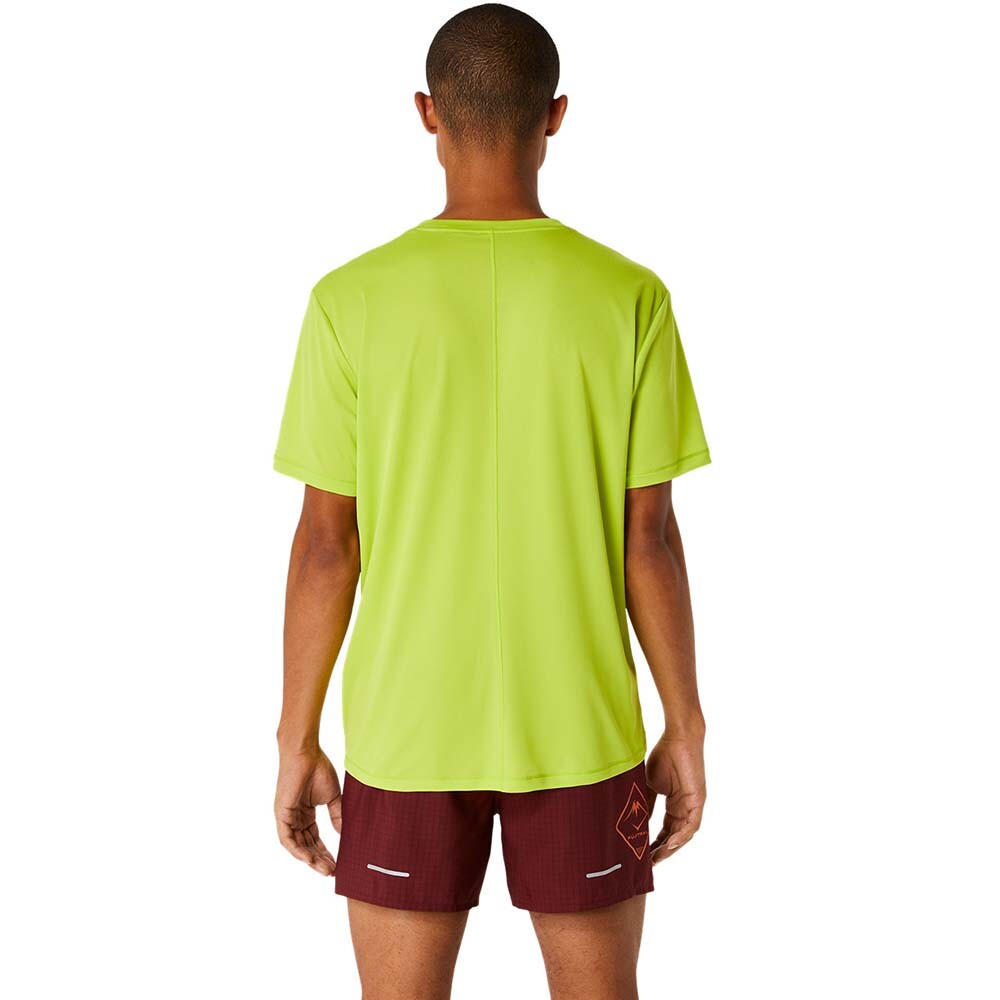 Fujitrail Logo Ss Top M - Hombre Neon Lime/br.orange/performanc
