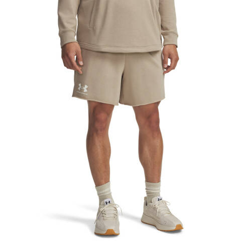 UA Rival Terry 6in Short-BRN BRN-299