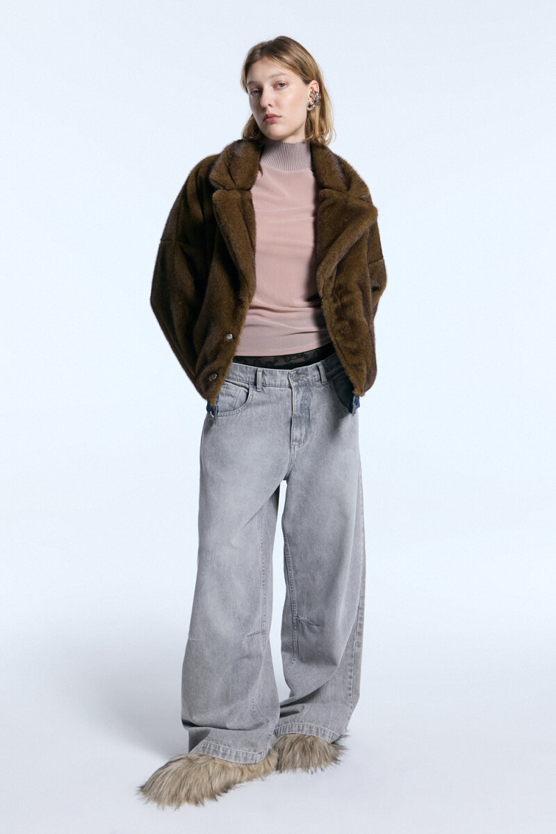 JEAN DENIM MICA Gris