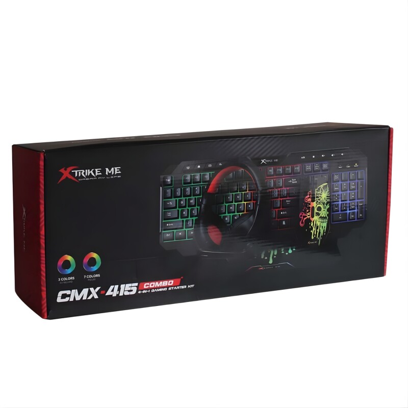 Combo Gamer 4 En 1 Xtrike Me Cmx-415 Sp Combo Gamer 4 En 1 Xtrike Me Cmx-415 Sp