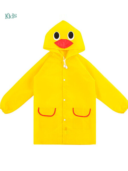 CAPA DE LLUVIA INFANTIL ANIMALES AMARILLO