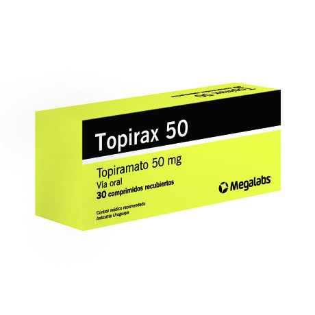 Topirax 50mg 30 COM Topirax 50mg 30 COM