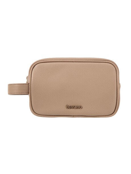 Necessaire Con Manija Taupe