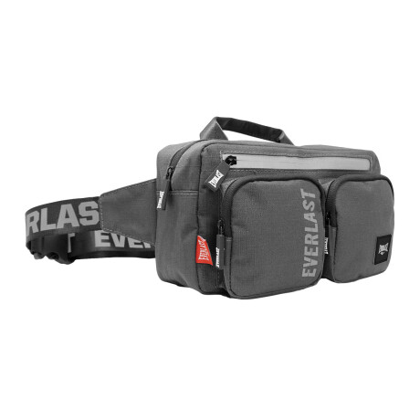 Bolso Riñonera Bandolera Everlast Varios Bolsillos Gris