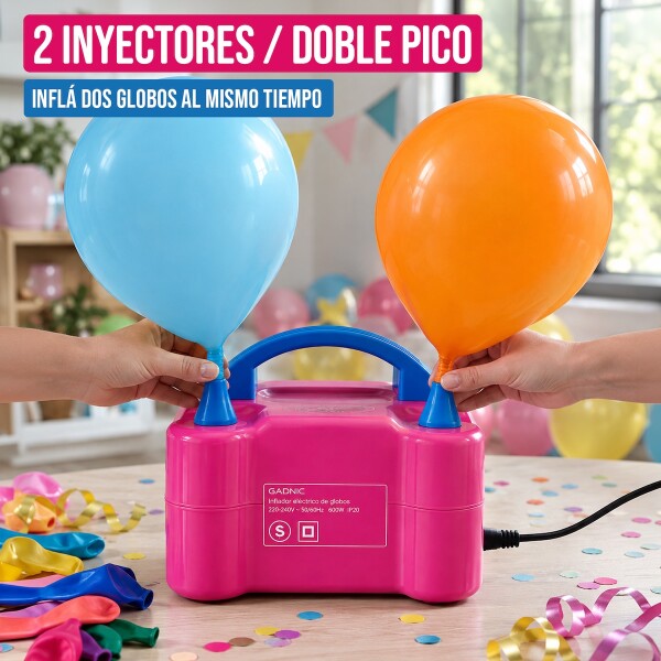 Inflador De Globos Electrico Bomba Eléctrica Fiesta Cotillon Automático 600w Con 2 Inyectores Imback Inflador De Globos Electrico Bomba Eléctrica Fiesta Cotillon Automático 600w Con 2 Inyectores Imback