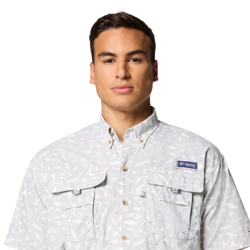 Super Bahama™ II SS Shirt - Cool Grey BLACK, WHITE