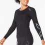 Core Compression Long Sleeve - Mujer Black/silver