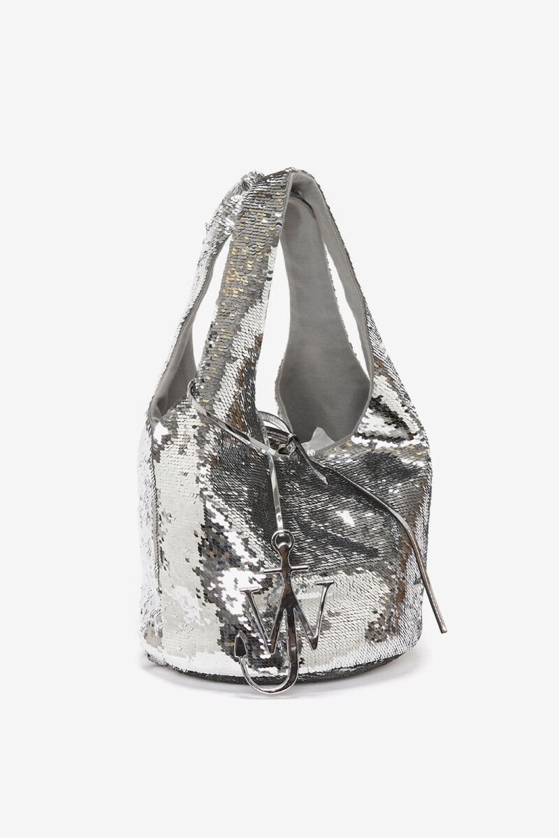 SHOPPER MINI SEQUIN Plata