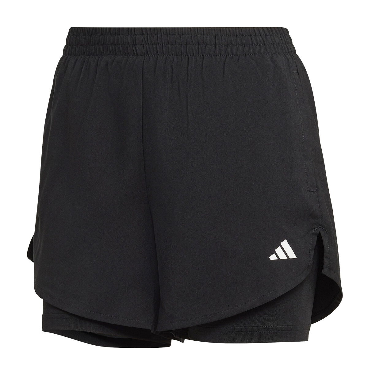 Short de Mujer Adidas Aeroready Minimal 2 en 1 - Negro 