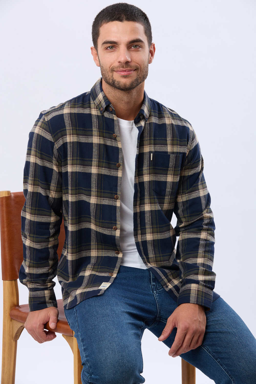 CAMISA DE VIYELA Verde