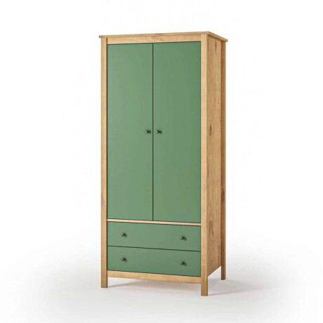 Ropero 2 Puertas 2 Cajones Mari Verde