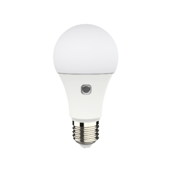Lámpara LED c/fotocélula E27 9W 806Lm luz cálida IX1047