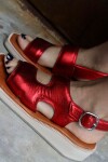 Sandalia Cut Out Rojo