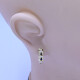 Caravanas oro 18k con brillantes y zafiros. Caravanas oro 18k con brillantes y zafiros.
