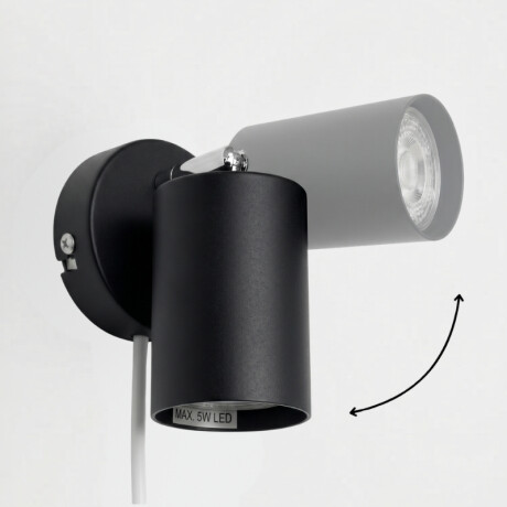 ARTEFACTO BOLD DE ADOSAR ORIENTABLE Luminaria de Pared Bold Negro