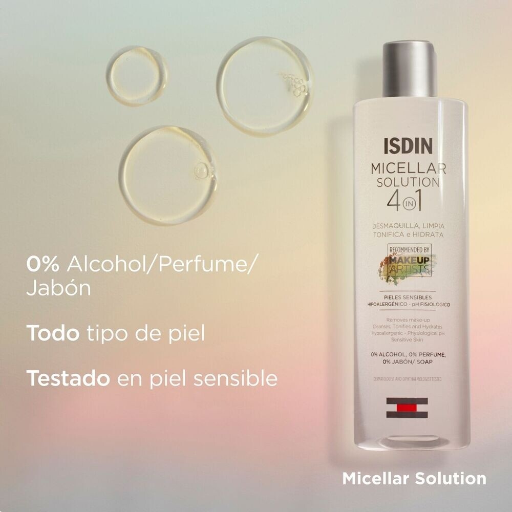 ISDIN Micellar Solution Agua Micelar Limpieza Facial 400 ml ISDIN Micellar Solution Agua Micelar Limpieza Facial 400 ml