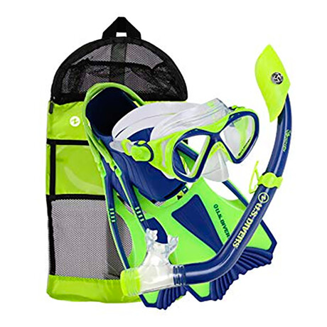 Us Divers - Kit para Agua Niño 6+ Buzz Jr / Island Dry Jr / Tail Ii Jr / Gear Bag SS167111 - Lg (5 001
