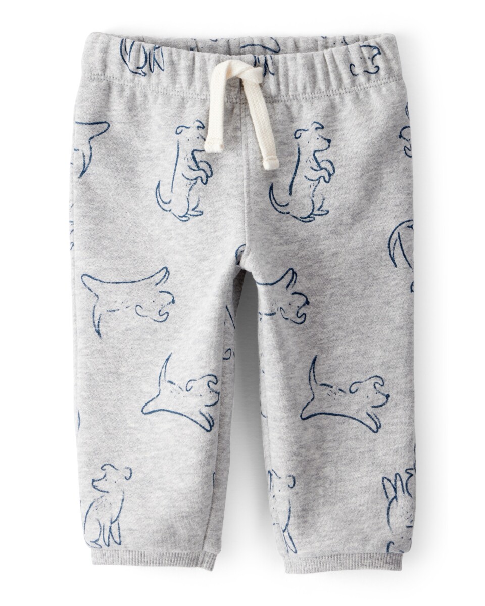 Pantalón deportivo de algodón, diseño perros 