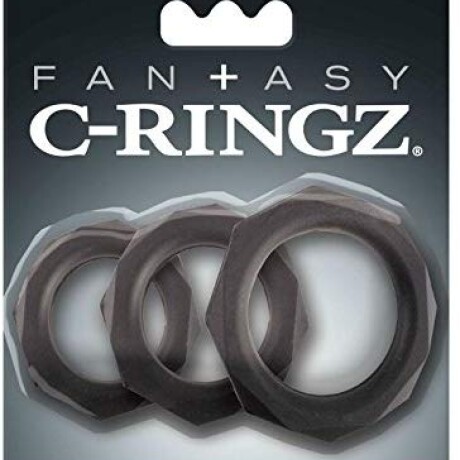 Fantasy C-Ringz Set de 3 Anillos de Silicona Negro Fantasy C-Ringz Set de 3 Anillos de Silicona Negro