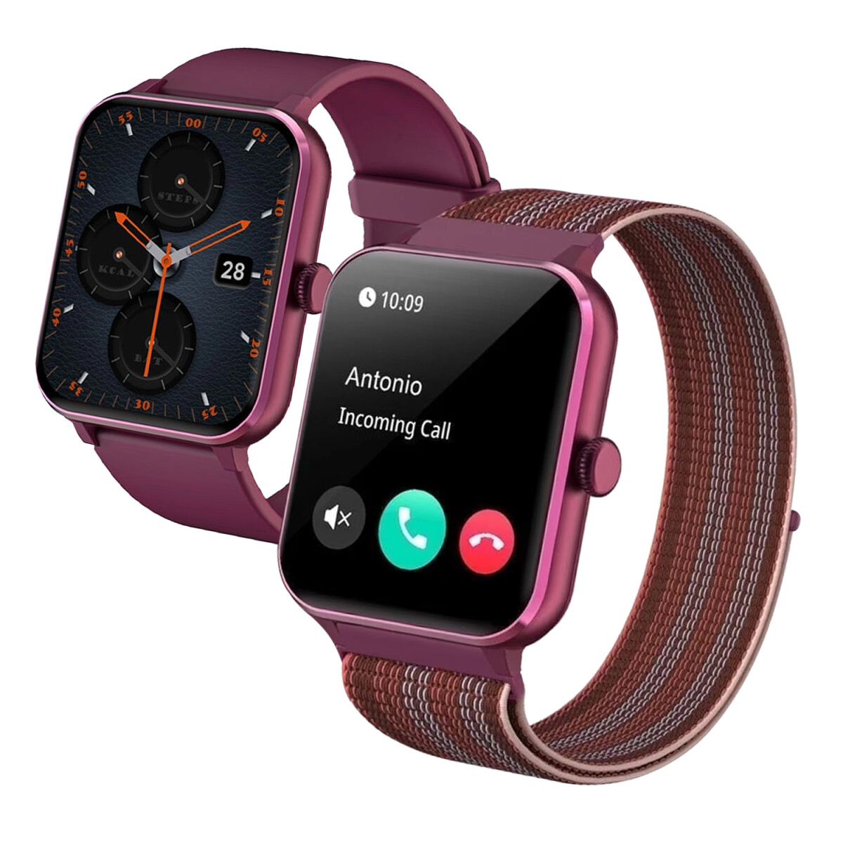 Smartwatch Blackview Con Doble Pulsera R50 1.85" - ROJO 