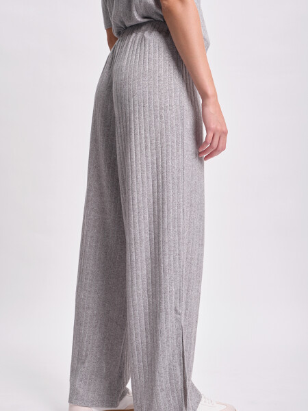 Pantalón ancho lanilla Gris