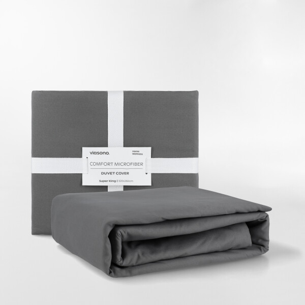 FUNDA DE DUVET MICROFIBER GRIS - SUPER KING