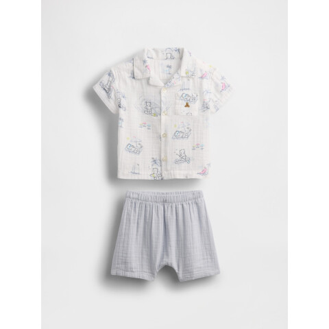 B 2PC SS TOILE SHORT SET TOILE
