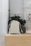 Bolsa tela algodon 8x10 cm. NATURAL