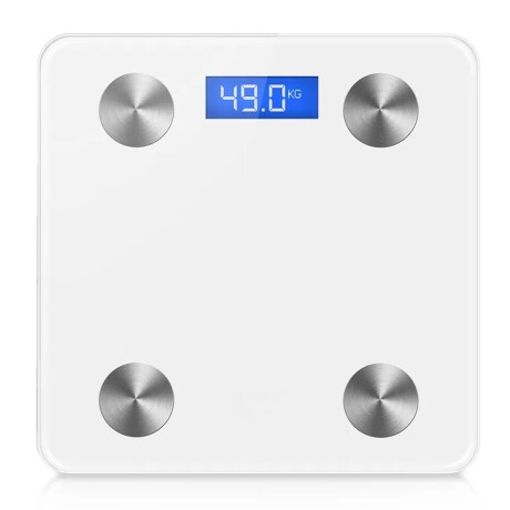 Balanza Digital Smart c/Bluetooth App Seguimiento Peso Salud Blanco